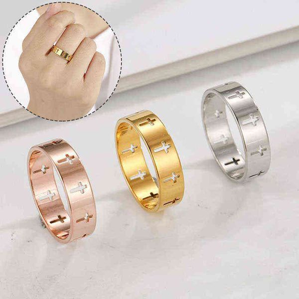 couple rings simple finger decor ring gift religion jewelry women jewelry hollow creative cross stainless steel gift men women g1125, Slivery;golden
couple rings simple finger decor ring gift religion jewelry women jewelry hollow creative cross stainless steel gift men women g1125, Slivery;golden