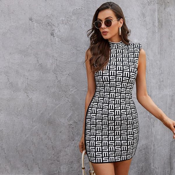 casual dresses women's sleeveless round neck printed tight bandage dress club party mini autumn winter 2021, Black;gray
casual dresses women's sleeveless round neck printed tight bandage dress club party mini autumn winter 2021, Black;gray