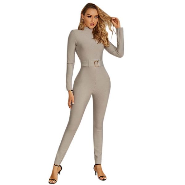 women's jumpsuits & rompers 2021 winter tight-fitting bandage jumpsuit long sleeve backless high-necked solid color zipper female, Black;white
women's jumpsuits & rompers 2021 winter tight-fitting bandage jumpsuit long sleeve backless high-necked solid color zipper female, Black;white