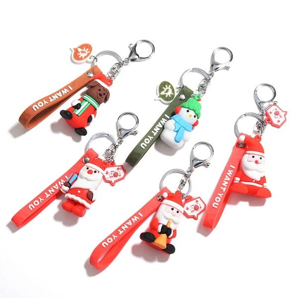 cartoon santa claus doll keychain creative soft pendant cute snowman car bag pendant promotion small gift pendant, Silver
cartoon santa claus doll keychain creative soft pendant cute snowman car bag pendant promotion small gift pendant, Silver