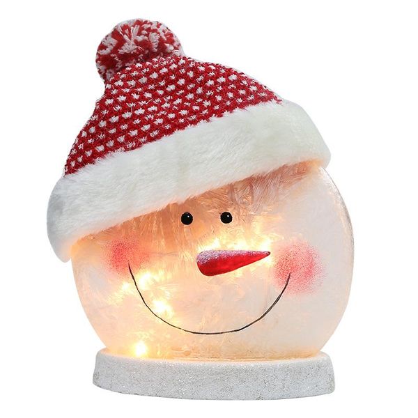 strings lighted snowman christmas lamp, crystal glass snowballs night light with santa claus hat for thanksgiving holidays
strings lighted snowman christmas lamp, crystal glass snowballs night light with santa claus hat for thanksgiving holidays