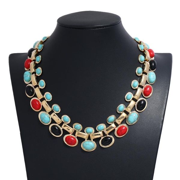 chains retro bohemian water drop gem clothing accessories short clavicle necklace female manufacturer wholesale, Silver
chains retro bohemian water drop gem clothing accessories short clavicle necklace female manufacturer wholesale, Silver