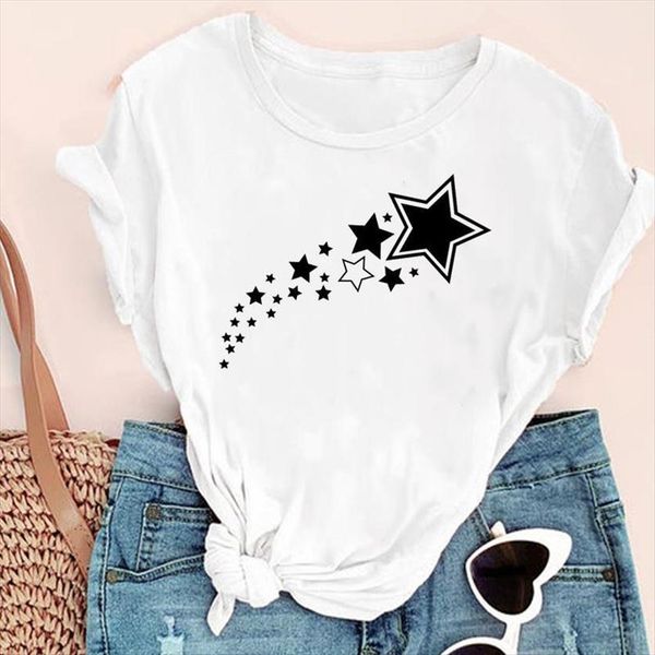 geometric star cute trend love womens t shirts fashion print graphic summer short sleeve female clothes tees shirt, White
geometric star cute trend love womens t shirts fashion print graphic summer short sleeve female clothes tees shirt, White