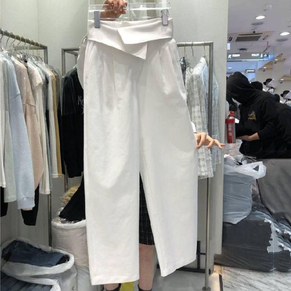 women's pants & capris korean 2021 women vintage solid female office lady bottoms slim high waist casual chic ankle-length, Black;white
women's pants & capris korean 2021 women vintage solid female office lady bottoms slim high waist casual chic ankle-length, Black;white