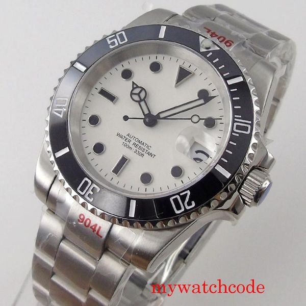 wristwatches 40mm black white dial automatic men watch miyota 8215 nh35 movement sapphire crystal undirectional bezel oyster bracelet, Slivery;brown
wristwatches 40mm black white dial automatic men watch miyota 8215 nh35 movement sapphire crystal undirectional bezel oyster bracelet, Slivery;brown