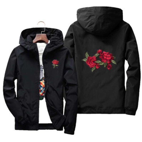 21ss designer rose jacket windbreaker men's and women's fashion white and black, Black;brown
21ss designer rose jacket windbreaker men's and women's fashion white and black, Black;brown