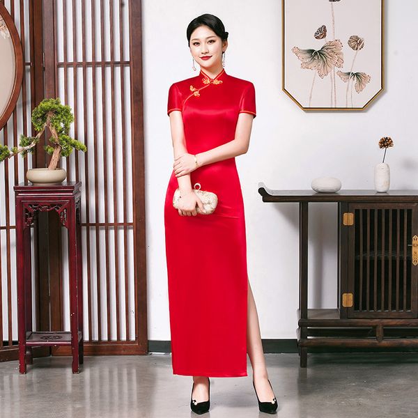 xs-5xl women exquisite vintage button trim cheongsam red elegant classic qipao long chinese formal party dress qz01, Blue;red
xs-5xl women exquisite vintage button trim cheongsam red elegant classic qipao long chinese formal party dress qz01, Blue;red