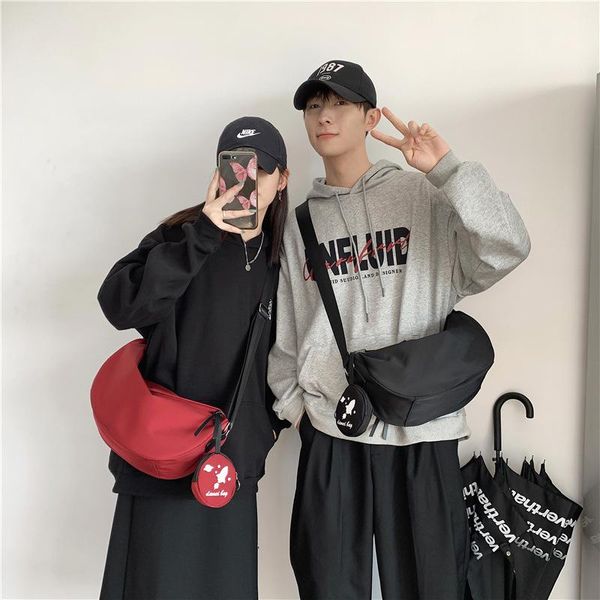 school bags 2021 trend hip-hop women messenger bag fashion simple pure color waterproof shouldr men packbag with coin purse 
school bags 2021 trend hip-hop women messenger bag fashion simple pure color waterproof shouldr men packbag with coin purse