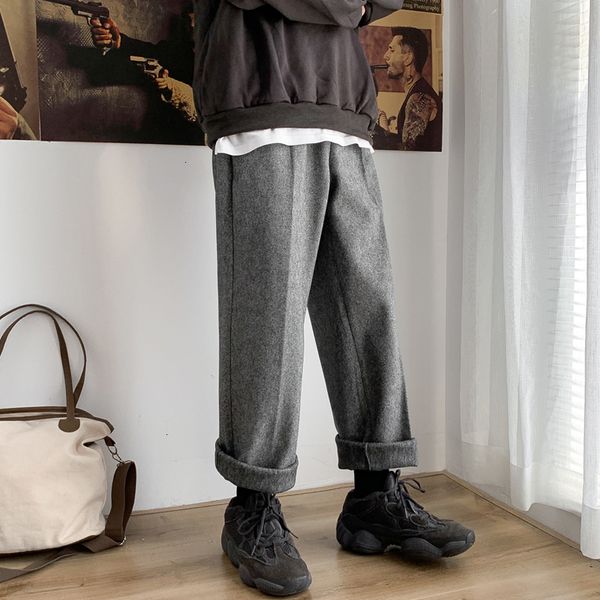 2021 new winter men's word woolen leisure male cotton casual pants loose trousers hip hop style grey/camel color sweatpants m-2xl cllx, Black
2021 new winter men's word woolen leisure male cotton casual pants loose trousers hip hop style grey/camel color sweatpants m-2xl cllx, Black
