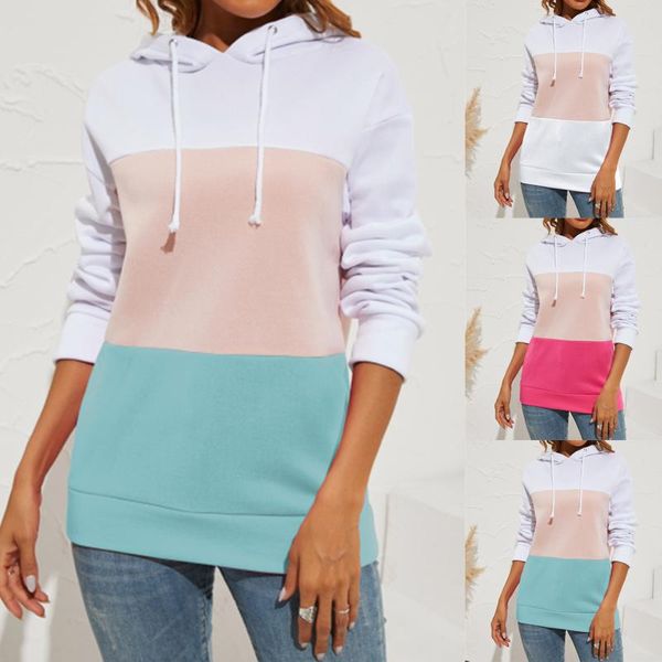 women's hoodies & sweatshirts women 2021 casual fashion stitching color hooded sweater long-sleeve ladies simple outdoor, Black
women's hoodies & sweatshirts women 2021 casual fashion stitching color hooded sweater long-sleeve ladies simple outdoor, Black