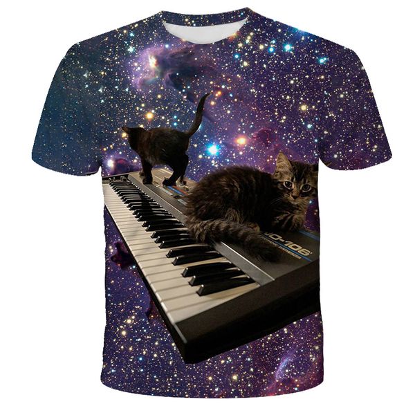 childrens favorite funny round neck short sleeve 4t-14t summer girl cartoon piano coffee cat quick-drying polyester 3d printed, Blue
childrens favorite funny round neck short sleeve 4t-14t summer girl cartoon piano coffee cat quick-drying polyester 3d printed, Blue
