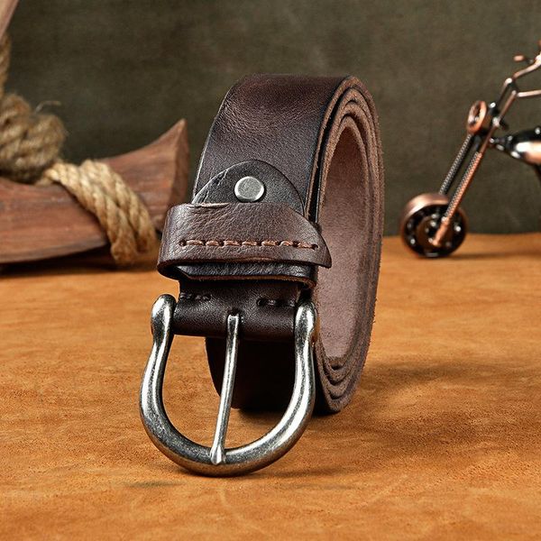 belts men's belt cowskin leather designer pin buckle brand cattle ceinture homme vintage handmade jeans luxury cinturon riem, Black;brown
belts men's belt cowskin leather designer pin buckle brand cattle ceinture homme vintage handmade jeans luxury cinturon riem, Black;brown