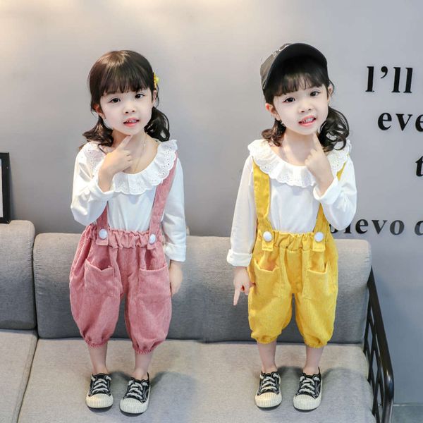 2021 new casual children's suspenders and autumn girls' spring pants, Blue
2021 new casual children's suspenders and autumn girls' spring pants, Blue