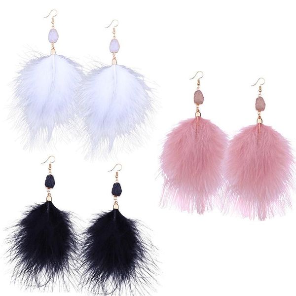 dangle & chandelier bohemian genuine ostrich feather earrings long crystal tassel drop jewelry for women wedding, Silver
dangle & chandelier bohemian genuine ostrich feather earrings long crystal tassel drop jewelry for women wedding, Silver