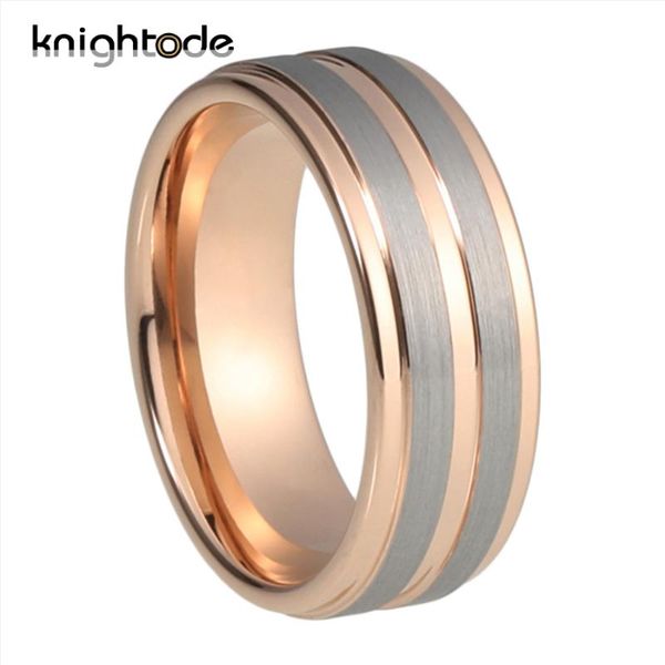 wedding rings 8mm rose gold groove brushed finish tungsten carbide band stepped edges comfort fit, Slivery;golden
wedding rings 8mm rose gold groove brushed finish tungsten carbide band stepped edges comfort fit, Slivery;golden