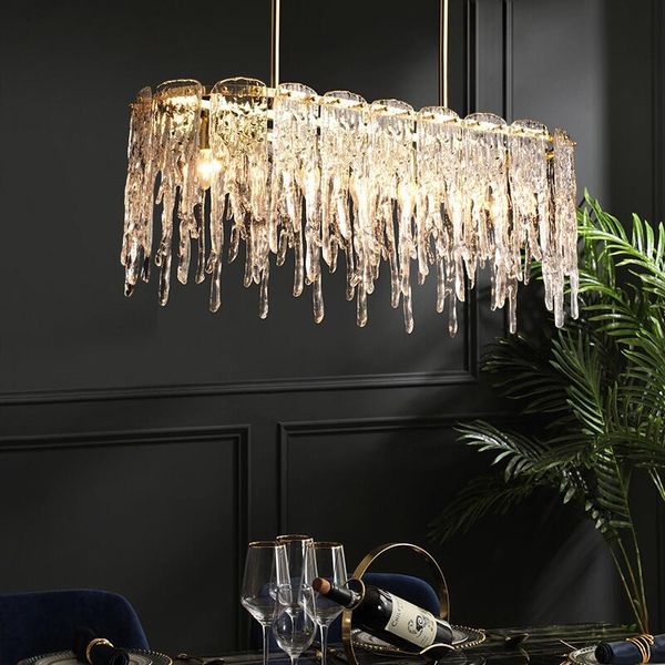 nordic crystal chandelier restaurant chandelier rectangular simple modern dining room luxury creative glass lamps
nordic crystal chandelier restaurant chandelier rectangular simple modern dining room luxury creative glass lamps