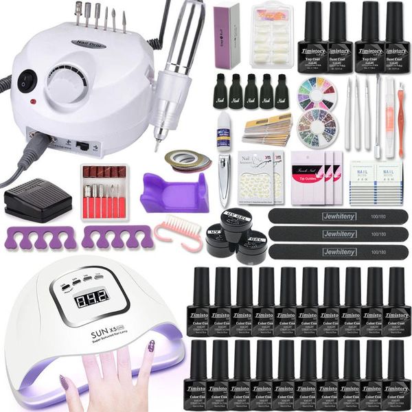 nail art kits manicure set kit 80/54/36w uv led lamp with 20pcs gel varnish drill machine tool base coat
nail art kits manicure set kit 80/54/36w uv led lamp with 20pcs gel varnish drill machine tool base coat