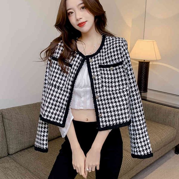 women's herringbone tweed vintage wool et, small fragrance clothing, korean autumn fashion et, Black;brown
women's herringbone tweed vintage wool et, small fragrance clothing, korean autumn fashion et, Black;brown