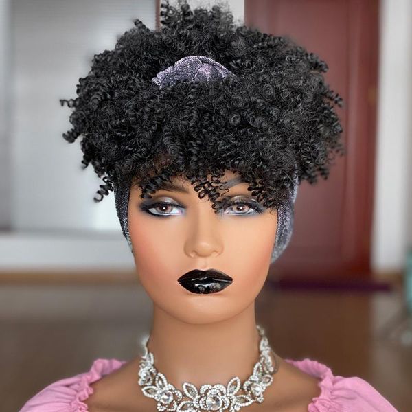 synthetic wigs short afro kinky curly headband wig with bangs for black women head wrap scarf hair high temperature fiber
synthetic wigs short afro kinky curly headband wig with bangs for black women head wrap scarf hair high temperature fiber
