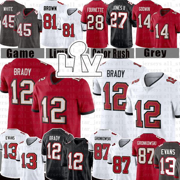 87 rob gronkowski 12 tom brady antonio brown football jersey men youth mike evans chris godwin devin white leonard fournette ronald jones ii, Black;red
87 rob gronkowski 12 tom brady antonio brown football jersey men youth mike evans chris godwin devin white leonard fournette ronald jones ii, Black;red