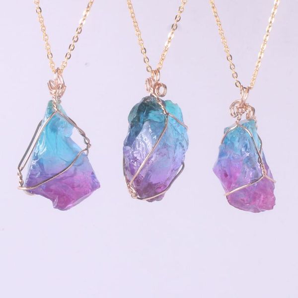 pendant necklaces 6pc colorful quartz crystal handmade wire winding charms jewelry healing meditation pendulum, Silver
pendant necklaces 6pc colorful quartz crystal handmade wire winding charms jewelry healing meditation pendulum, Silver