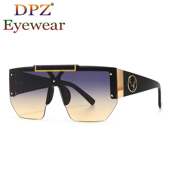 sunglasses 2021 vintage classic oversized shield style gradient men women rivets fashion brand design, White;black
sunglasses 2021 vintage classic oversized shield style gradient men women rivets fashion brand design, White;black