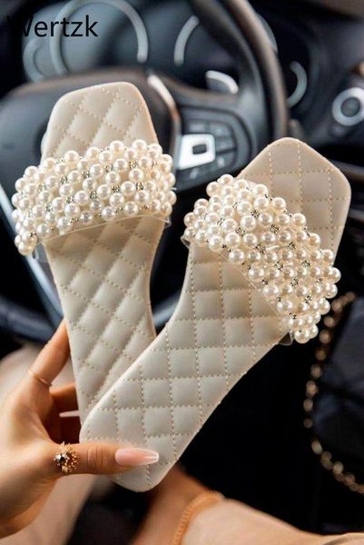 slippers women string bead pu leather woman handwork flat sandal ladies pearl summer outdoor beach slides casual shoes, Black
slippers women string bead pu leather woman handwork flat sandal ladies pearl summer outdoor beach slides casual shoes, Black