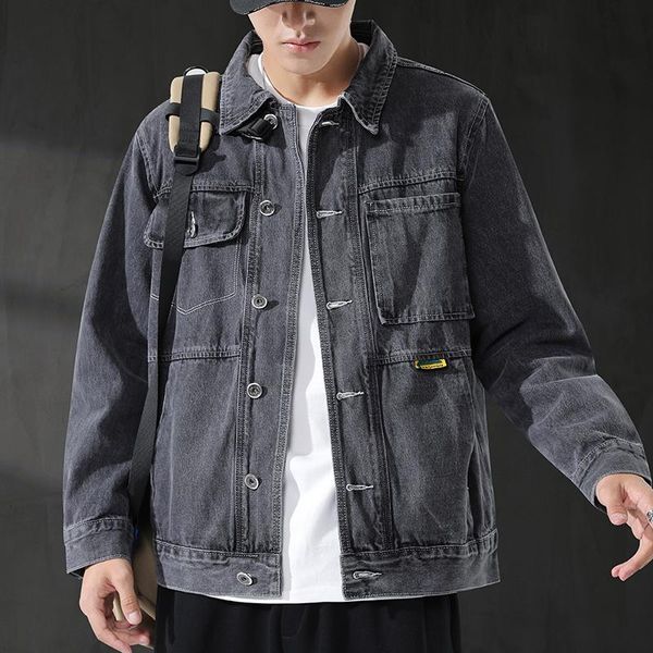 men's jackets 2021 fall denim jacket male korean version trend brand youth student, Black;brown
men's jackets 2021 fall denim jacket male korean version trend brand youth student, Black;brown