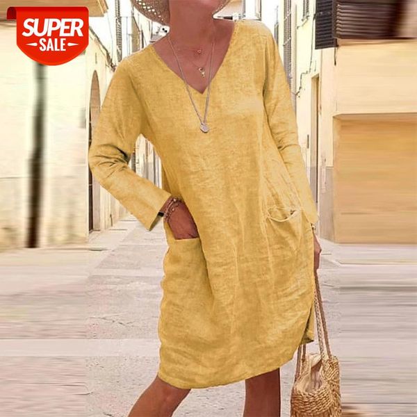 oversize pocket v-neck loose women's dresses long sleeve knee-length solid female dress 2021 autumn fashion casual lady clothes #mf01, Black;gray
oversize pocket v-neck loose women's dresses long sleeve knee-length solid female dress 2021 autumn fashion casual lady clothes #mf01, Black;gray