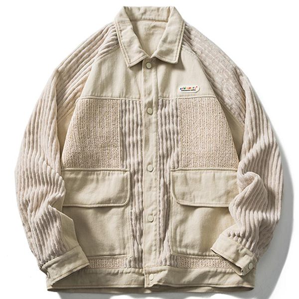 men's jackets lacible men harajuku hip hop vintage denim jacket streetwear color block patchwork pockets cargo autumn casual outwear, Black;brown
men's jackets lacible men harajuku hip hop vintage denim jacket streetwear color block patchwork pockets cargo autumn casual outwear, Black;brown