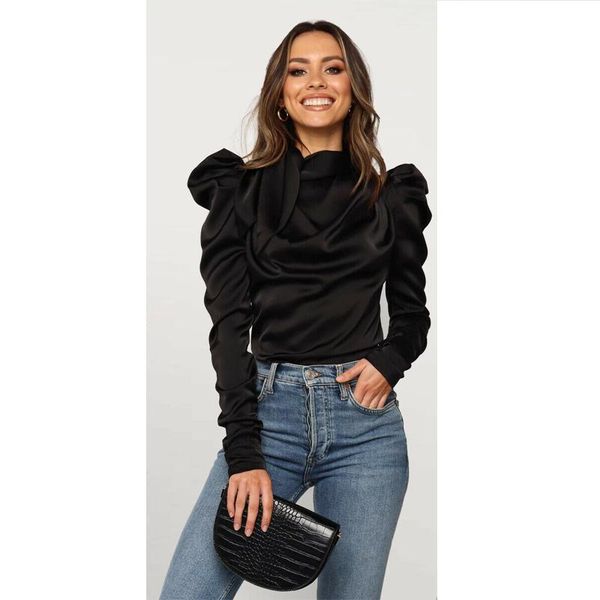 women's blouses & shirts 2021 fashion women satin bow neck long sleeve elegant blouse office lady female blusas s-xl, White
women's blouses & shirts 2021 fashion women satin bow neck long sleeve elegant blouse office lady female blusas s-xl, White