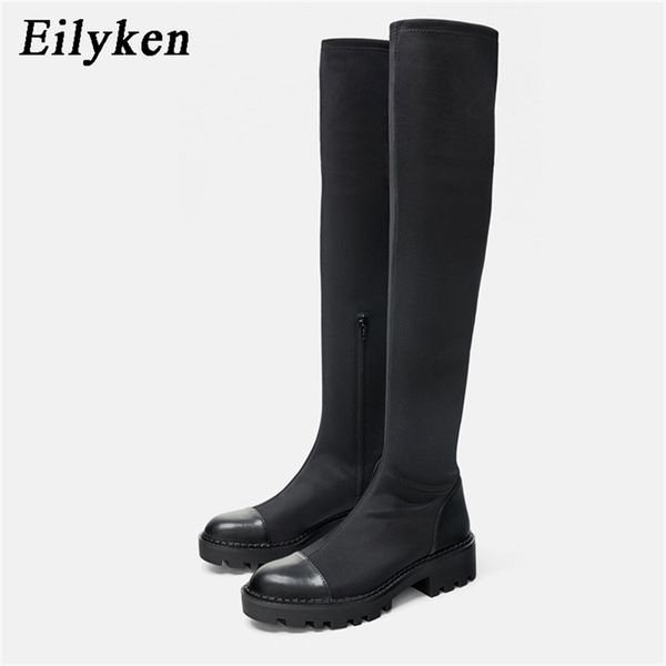 eilyken platform heel knee high boots women slim stretch lycra long winter sock ladies over the 211217, Black
eilyken platform heel knee high boots women slim stretch lycra long winter sock ladies over the 211217, Black