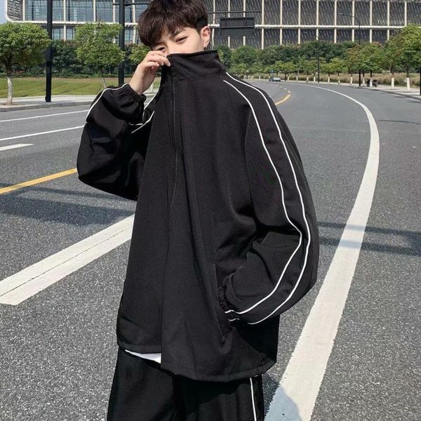 men's jackets long-sleeved sweatshirt 2021 spring and autumn women's fashion all-match casual jacket two-piece, Black;brown
men's jackets long-sleeved sweatshirt 2021 spring and autumn women's fashion all-match casual jacket two-piece, Black;brown