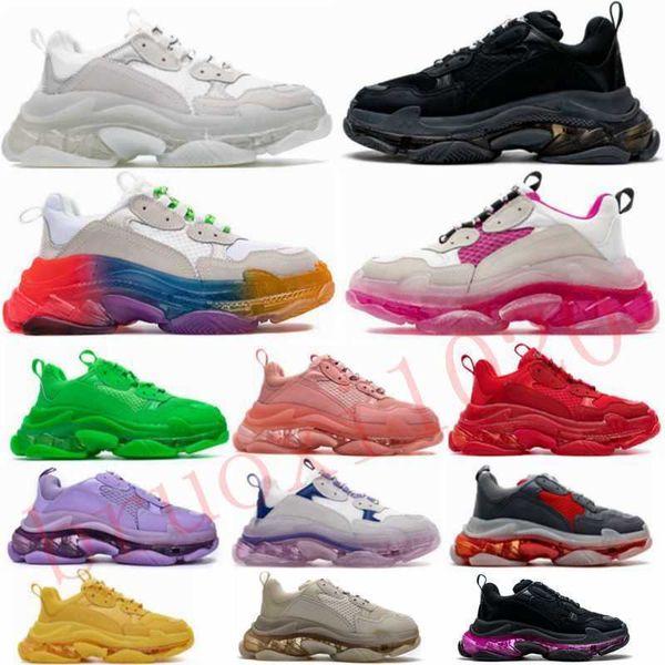 2021 fashion sneakers clear sole triple s casual dad shoes men women platform 17fw paris vintage old crystal bottom triple-s designer sports, Black
2021 fashion sneakers clear sole triple s casual dad shoes men women platform 17fw paris vintage old crystal bottom triple-s designer sports, Black