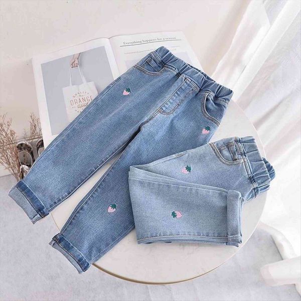 childrens clothes girls strawberry embroide jeans spring autumn casual slim baby girl for kids jean long trousers, Blue
childrens clothes girls strawberry embroide jeans spring autumn casual slim baby girl for kids jean long trousers, Blue