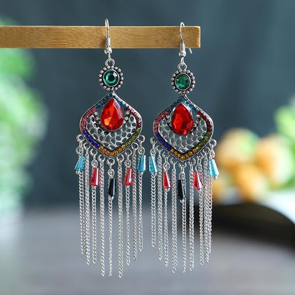 stud style multi-layer tassel water drop chain earrings vintage ethnic full diamond alloy chinese wind, Golden;silver
stud style multi-layer tassel water drop chain earrings vintage ethnic full diamond alloy chinese wind, Golden;silver