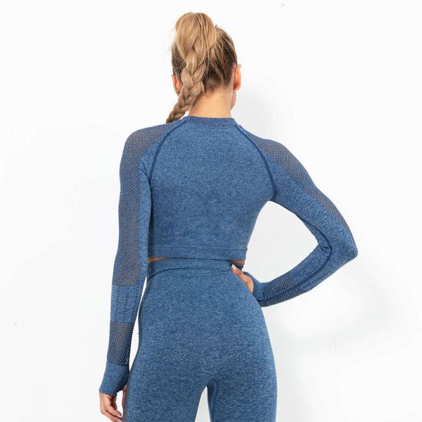 quick hollow slim mesh open fit navel women's dry exercise long sleeve fitness yoga suit breathable t-shirt, Gray
quick hollow slim mesh open fit navel women's dry exercise long sleeve fitness yoga suit breathable t-shirt, Gray