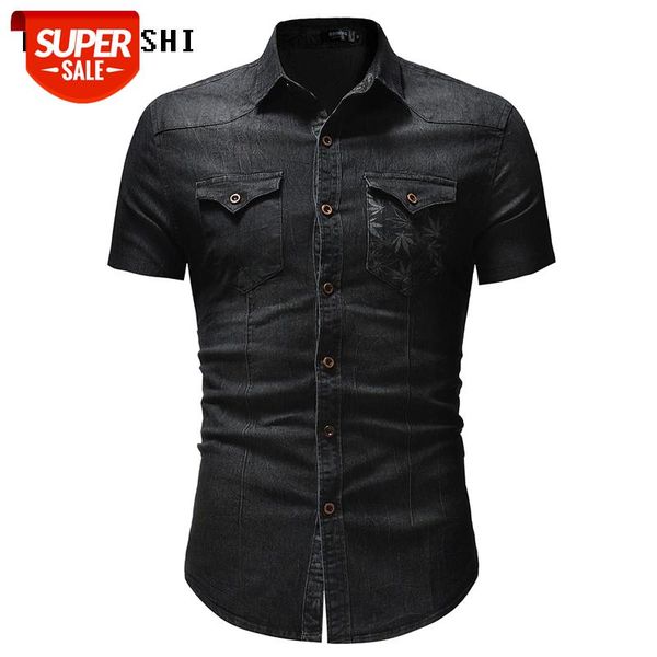 men denim shirt summer new fashion denim blue shirt double pocket design casual slim short sleeves size 3xl #aq53, White;black
men denim shirt summer new fashion denim blue shirt double pocket design casual slim short sleeves size 3xl #aq53, White;black