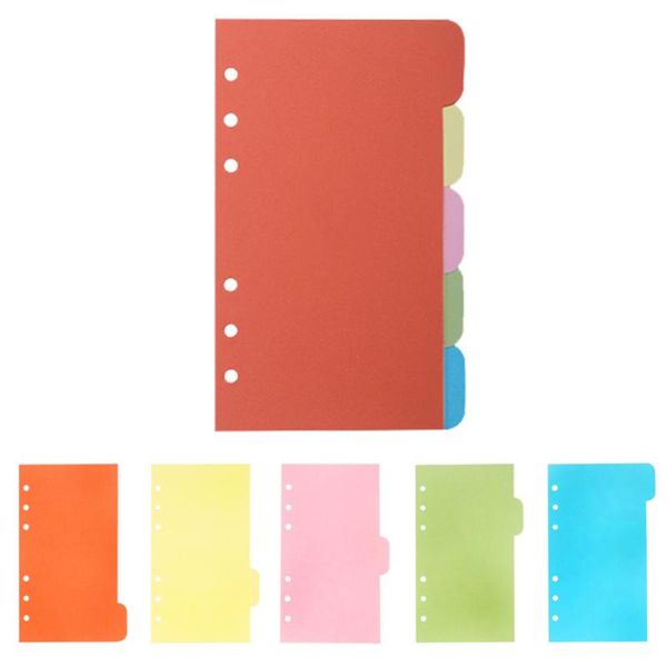 notepads 6pcs a6 dividers set 6 holes ring colored notebook binders divider page tab cards accessories school statione, Purple;pink
notepads 6pcs a6 dividers set 6 holes ring colored notebook binders divider page tab cards accessories school statione, Purple;pink