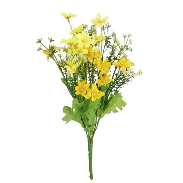 1 bouquet of cineraria fake bouquet of artificial flowers for home decor / office - yellow
1 bouquet of cineraria fake bouquet of artificial flowers for home decor / office - yellow