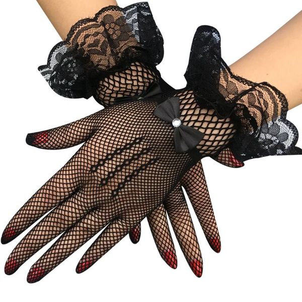 five fingers gloves bow lace bride wedding etiquette stage elegant dance woman' cotton mitaine femme homme, Blue;gray
five fingers gloves bow lace bride wedding etiquette stage elegant dance woman' cotton mitaine femme homme, Blue;gray