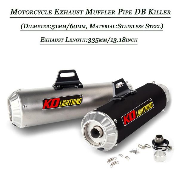 motorcycle exhaust system muffler tip pipe removable db killer stainless steel tubes for 51mm 60mm tail vent
motorcycle exhaust system muffler tip pipe removable db killer stainless steel tubes for 51mm 60mm tail vent