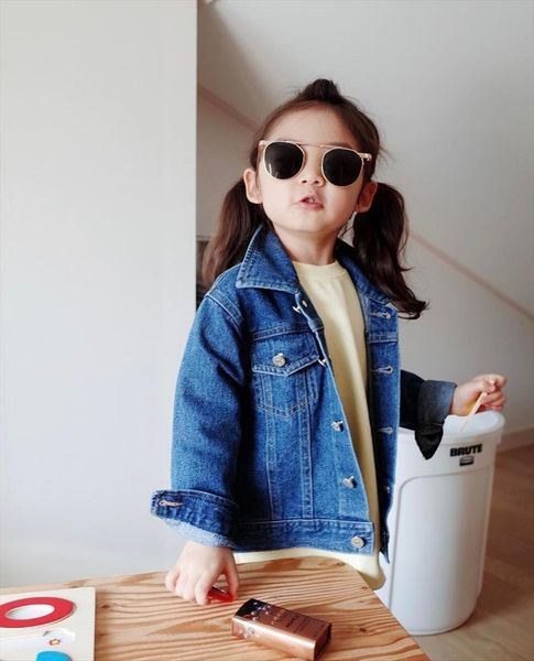 fashion baby girls boys spring autumn jeans jacket long sleeve pocket denim coat 1 6y children street wear clothes, Blue;gray
fashion baby girls boys spring autumn jeans jacket long sleeve pocket denim coat 1 6y children street wear clothes, Blue;gray