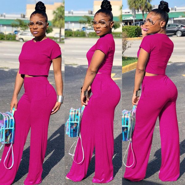 women short sleeve o-neck crop wide leg pants 2 piece set for women casual and pants two pieces sets women's suits, Gray
women short sleeve o-neck crop wide leg pants 2 piece set for women casual and pants two pieces sets women's suits, Gray
