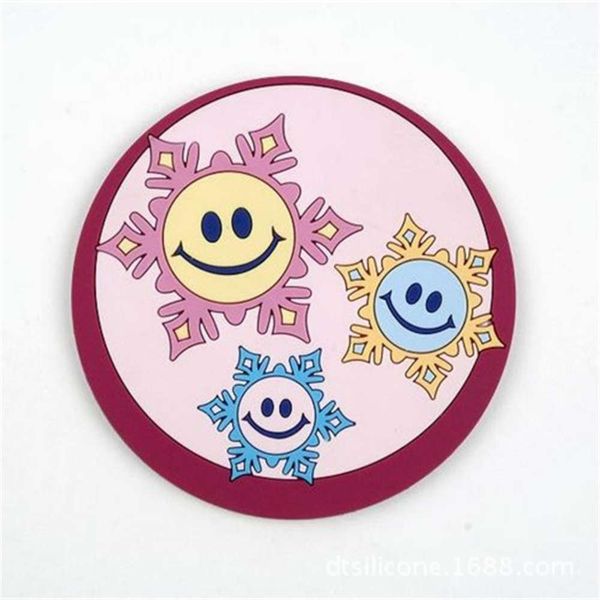 pvc soft rubber coaster color printing cartoon silicone meal mat insulation pad
pvc soft rubber coaster color printing cartoon silicone meal mat insulation pad