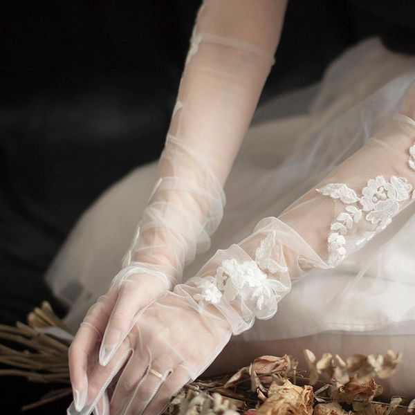 bridal gloves bride dress wedding dresses accessories lace flower mittens charming lady women glove with fingers, White
bridal gloves bride dress wedding dresses accessories lace flower mittens charming lady women glove with fingers, White