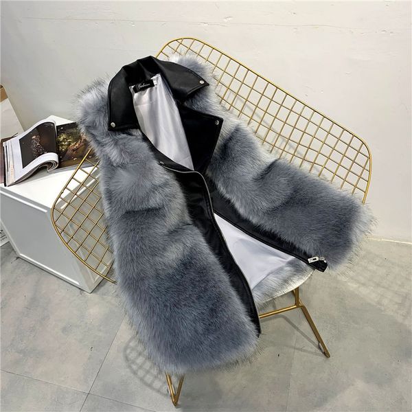 2021 fox female autumn and winter new artificial fur vest women long slim faux fashion gilet with zipper casual ffy coat warm afhr, Black
2021 fox female autumn and winter new artificial fur vest women long slim faux fashion gilet with zipper casual ffy coat warm afhr, Black