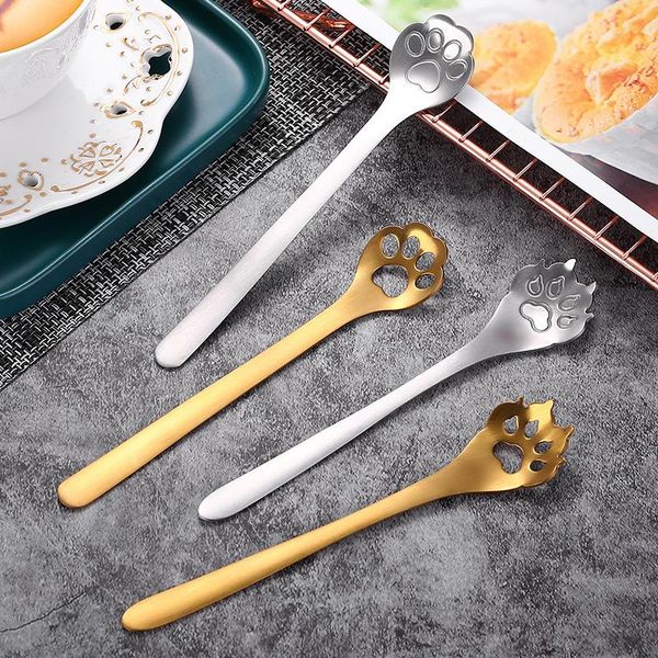 spoons creative stainless steel dog cat claw milk coffee spoon colander cutlery long handle dessert tableware cute kitchen tools
spoons creative stainless steel dog cat claw milk coffee spoon colander cutlery long handle dessert tableware cute kitchen tools