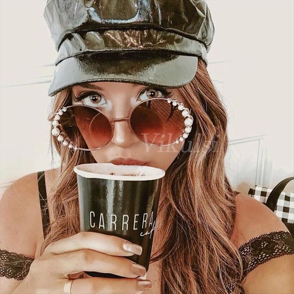 beads round sunglasses women fashion alloy frame brand pearls designer sun glasses for female brown shades uv400, White;black
beads round sunglasses women fashion alloy frame brand pearls designer sun glasses for female brown shades uv400, White;black
