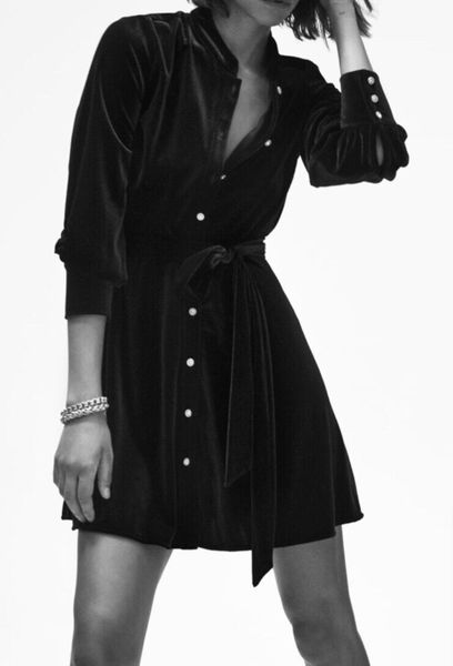 2021 new style black long-sleeved single-breasted veet fashion all-match temperament ladies a2nd, Black;gray
2021 new style black long-sleeved single-breasted veet fashion all-match temperament ladies a2nd, Black;gray